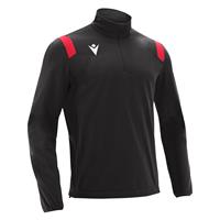 Gange 1/4 Zip Top BLK/RED 4XL Teknisk treningsgenser - Unisex