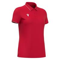 Melody polo RED/WHT XL Poloskjorte - Dame