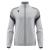 ODIN full zip top STONEGREY/ANT XXS Jakke med kontrastdetaljer 